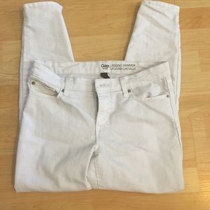 White Gap Jegging Skimmers